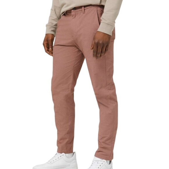 Lululemon 2021 Commission Pant Slim *Earth Dye Tapered Leg Chino Pants Brown 28 - Picture 1 of 9